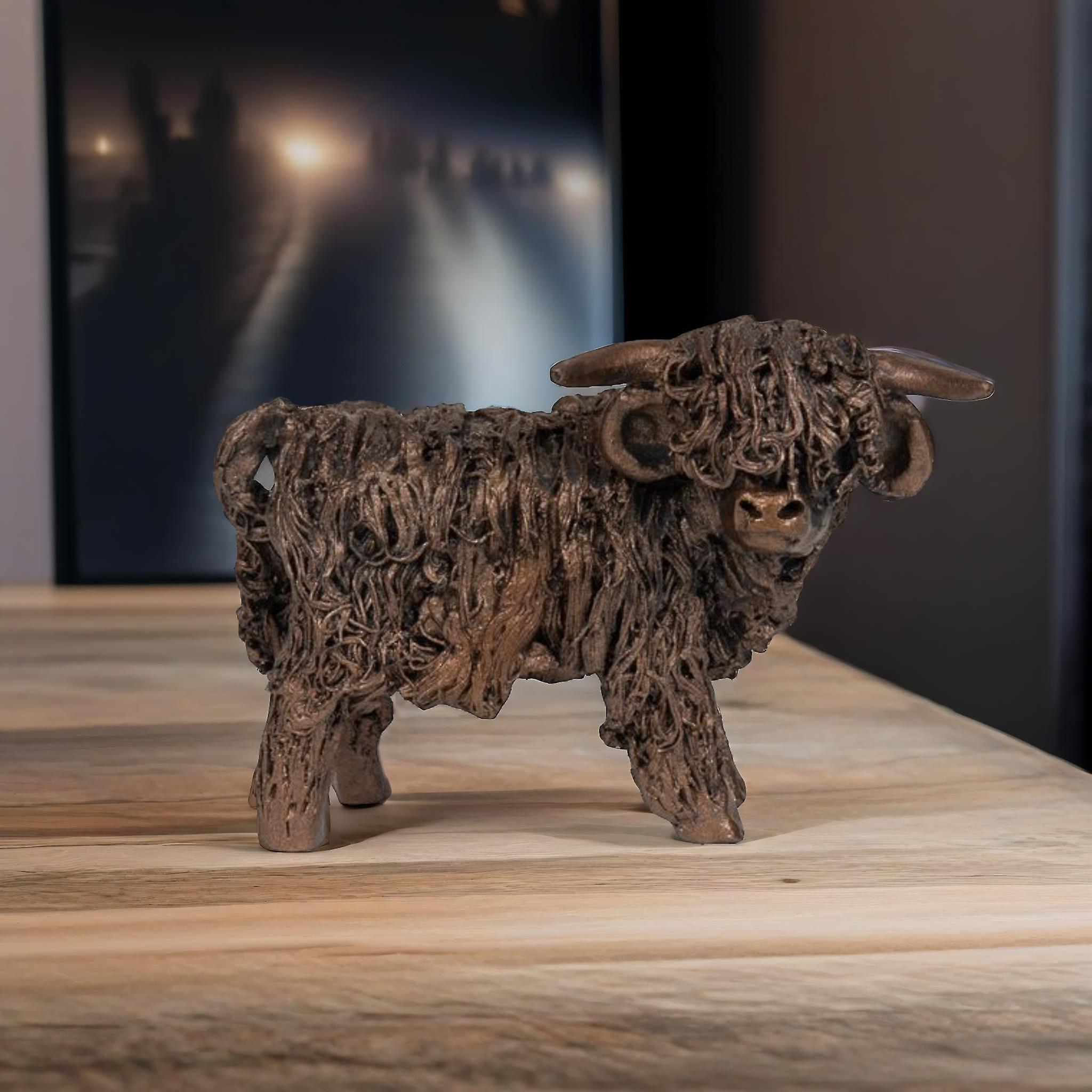 Malcolm Highland Bull Standing Sculptures & Statues