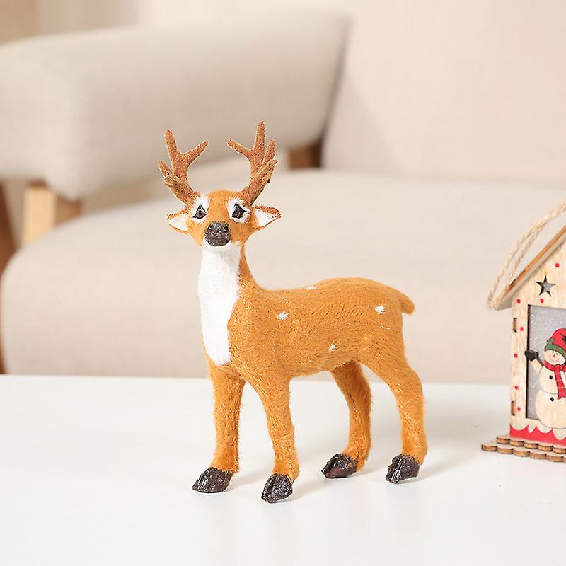 Baking Christmas Tree Decoration Mini Cute Sika Deer Shopping Window Simulation