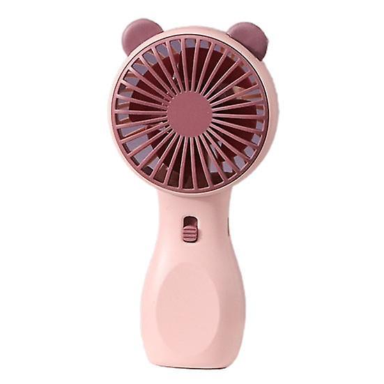 1 Set Pocket Fan Simple Switch Temperature Reduction Anti-slip Handle Lightweight Stable Base Handheld Fan Dormitory Accessory