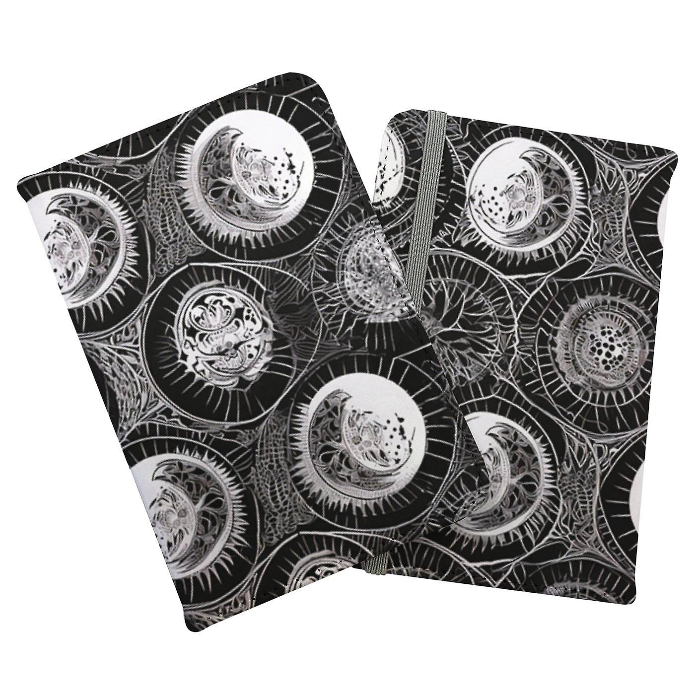 Black White Moon And Sun Passport Cover