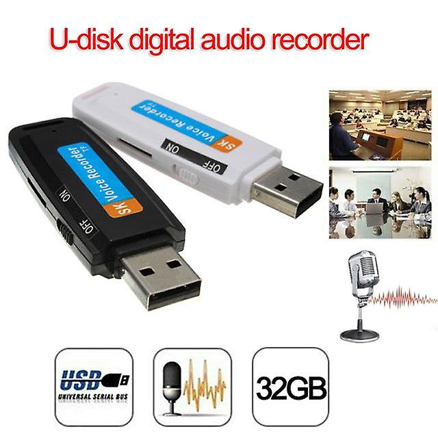 Mini U-disk Digital Audio Recorder Usb 3.0 Flash Drives Maximum Support 32gb Memory Card