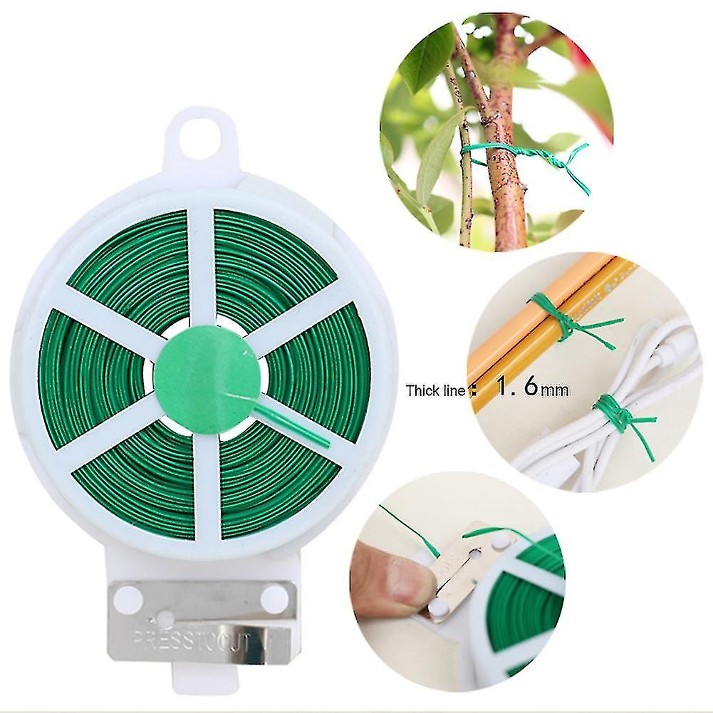 Garden Plant Ties - Strong Plastic Twist Ties With Cutter For Easy Plant Support And Organization