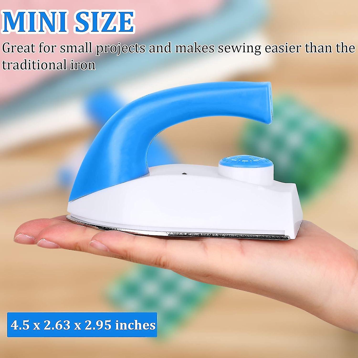 Mini Heat Press Machine Adjustable Temperature Heat Press Mini Iron Portable Handy Electric Iron with Charging Base Accessories for Transfer Vinyl Pro