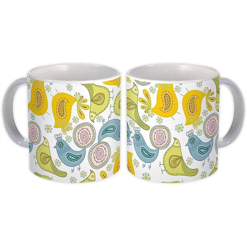 Gift Mug: Funny Chicken Pattern