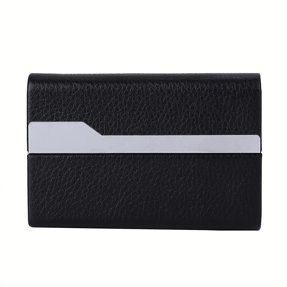 Portable Multi purpose PU Leather Cigarette Cigar Cards Storage Case Holder (Black)