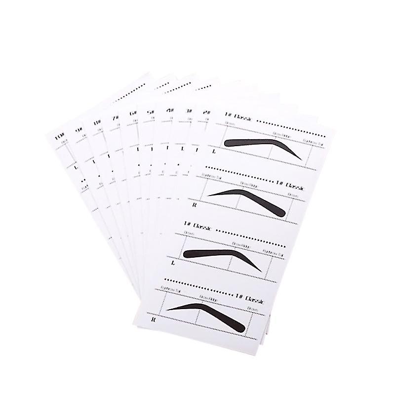 10pcs Eyebrow Template Stencils