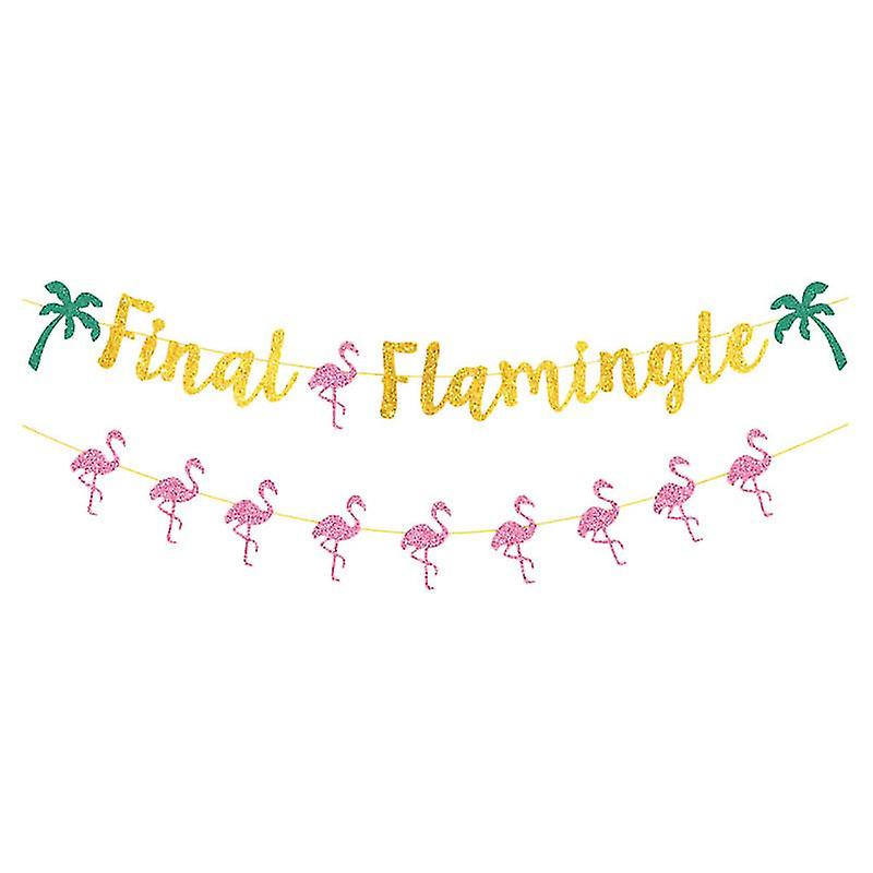 2pcs Flamingo Banners