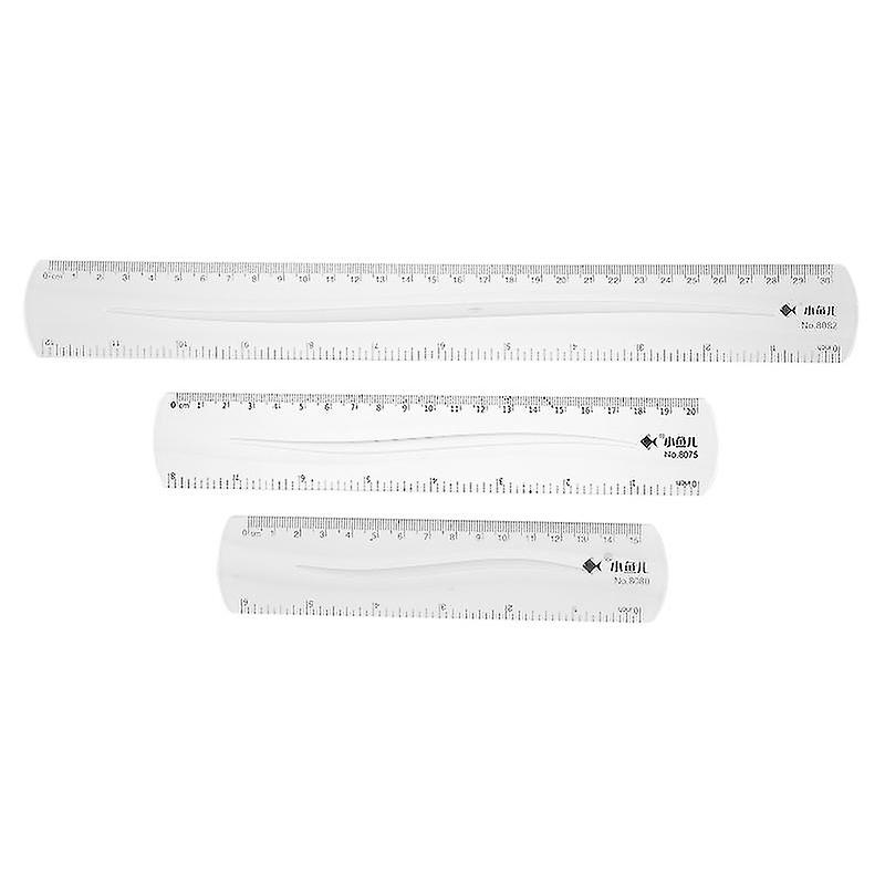 3pcs Color-changing Rulers