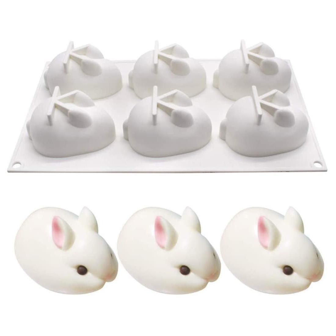 Silicone Mold Rabbit Shape Non-Stick for Muffins Cupcake