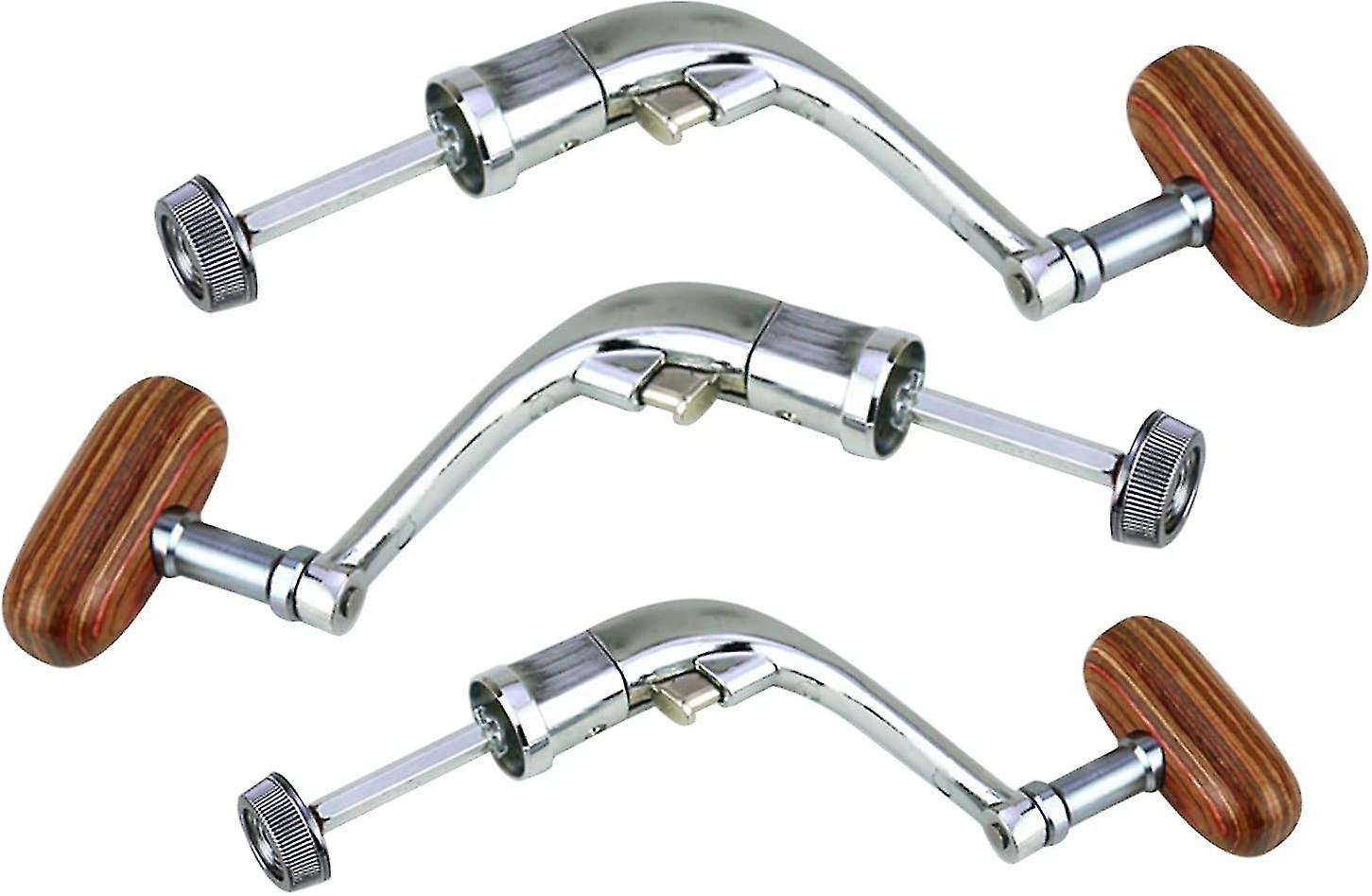 Balıkçılık Makarası Krank Ahşap Topuz, 3 Adet Makara Krank Yemeği Balıkçılık Makarası, 2024 Ping