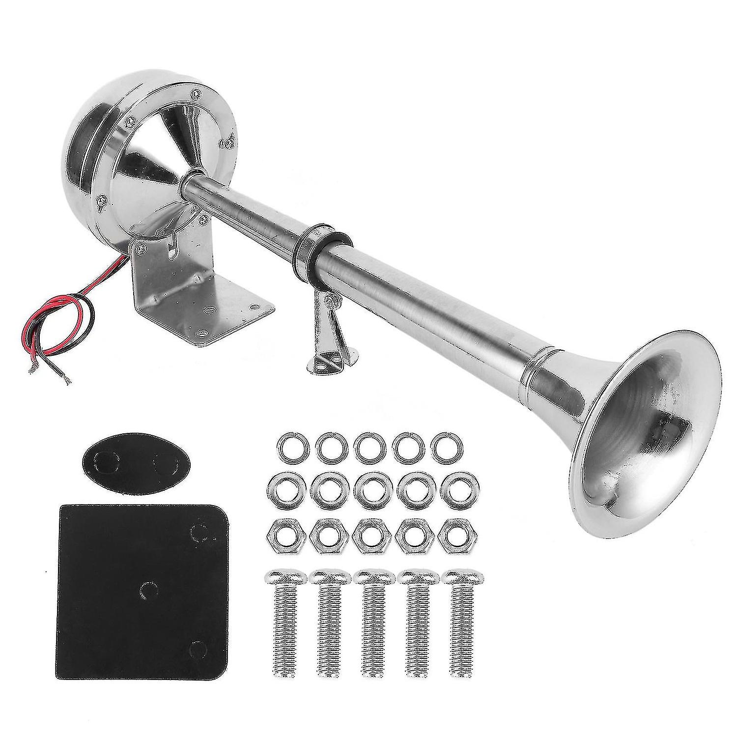 에어 혼 대형 단일 해양 등급 304 스테인레스 스틸 12v 보트 선박 트럼펫