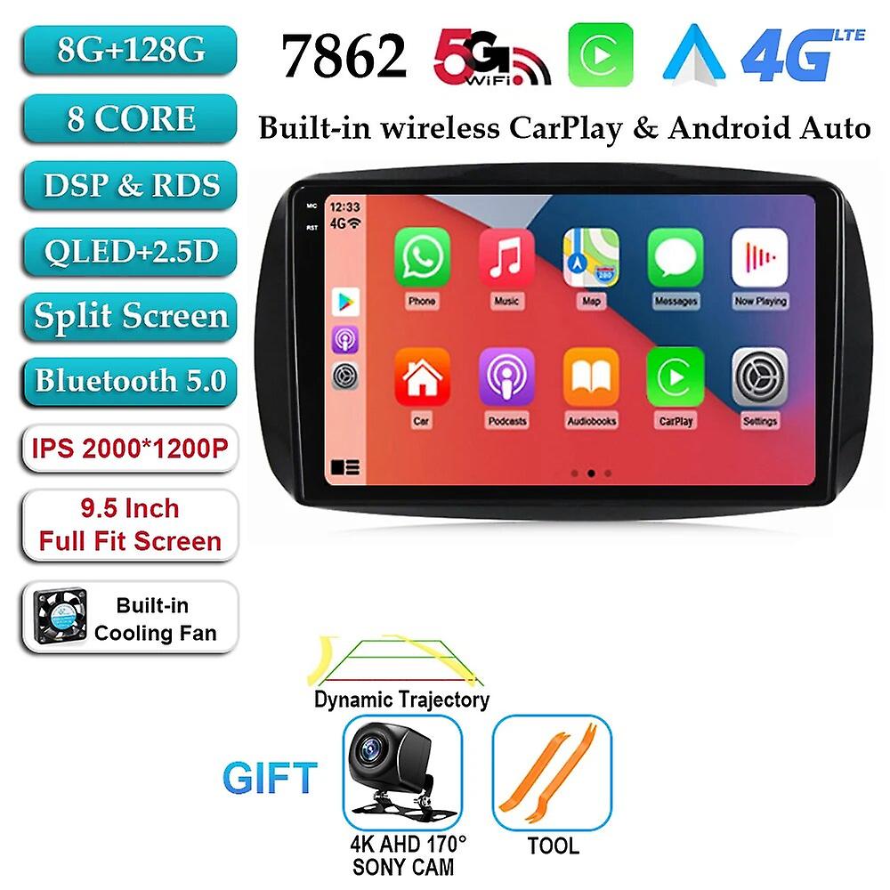 Android 13 Car Radio For Mercedes Smart 453 Fortwo 2014 2015 - 2020 Navigation Gps 2.5d Touch Screen Stereo Headunit Carplay Dvd