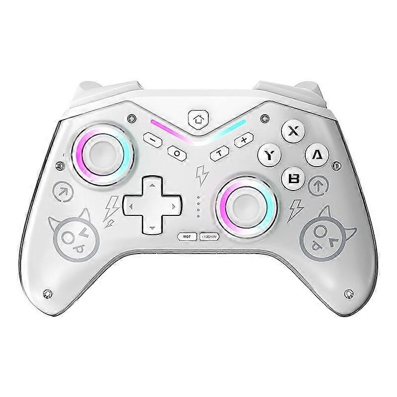 CM-619  Bluetooth Game Controller Programmable with RGB 619 White
