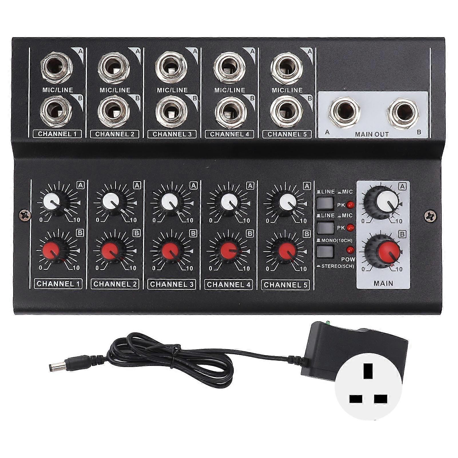 10 Channel Compact Digital Sound Mixer for Home Studio Recording
