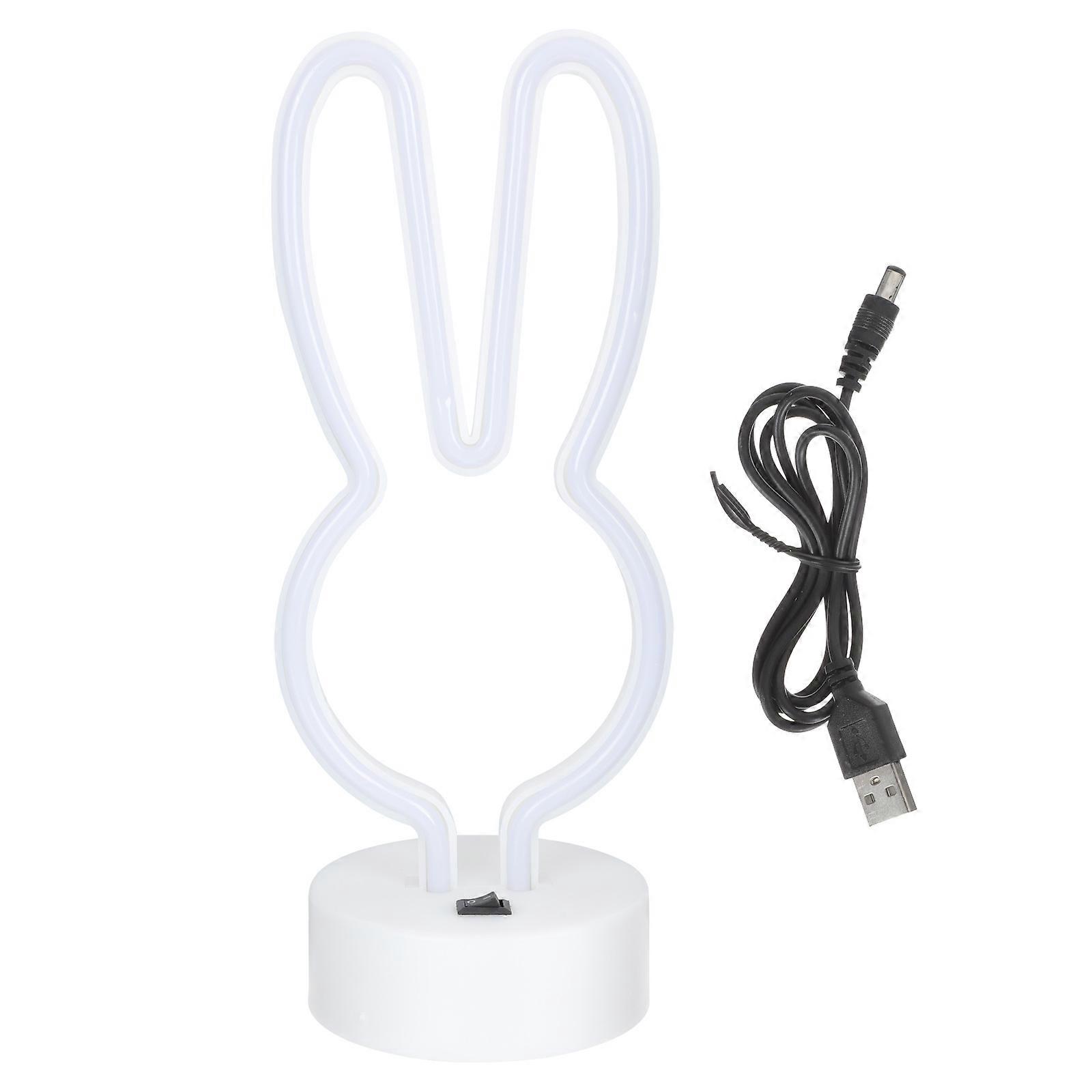 Easter Bunny Neon Light Creative LED Table Light Unique Party Night Lamp