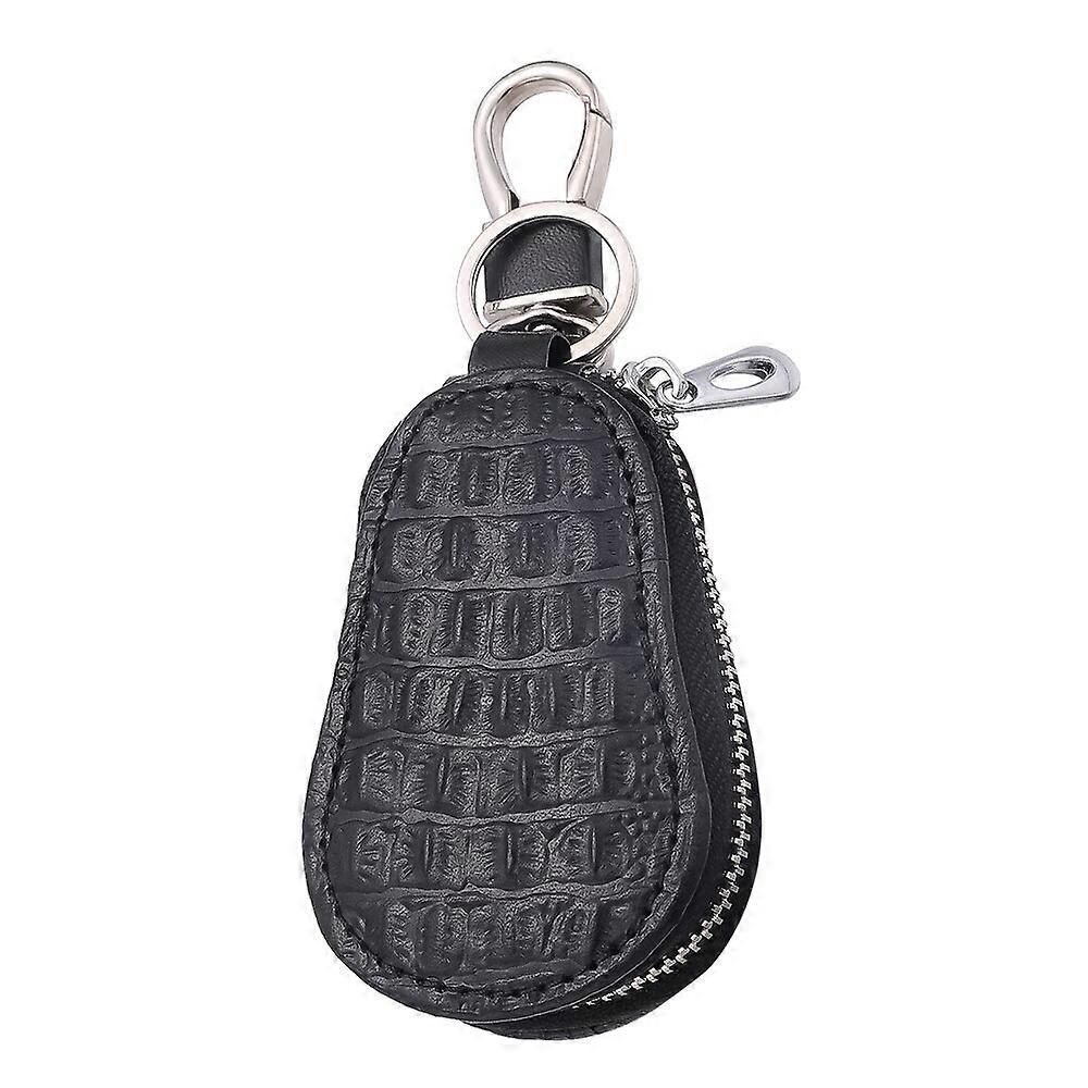 Crocodile Pattern Car Key Case Car Key Leather Case Universal Car Key Case Gourd Shape Key Storage Bag Auto Parts