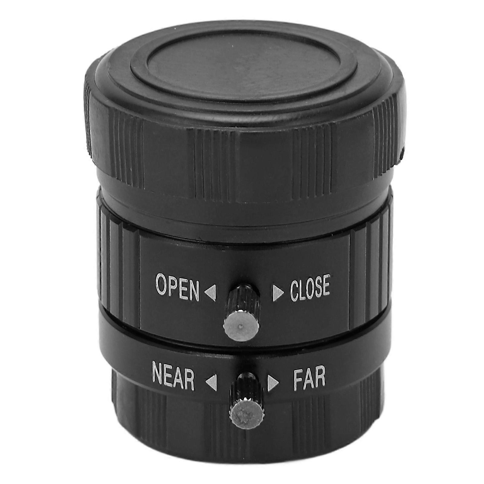 CS Mount Lens 16mm Focal Length Fixed Focal Lens with Adjustable Aperture Manual Focus