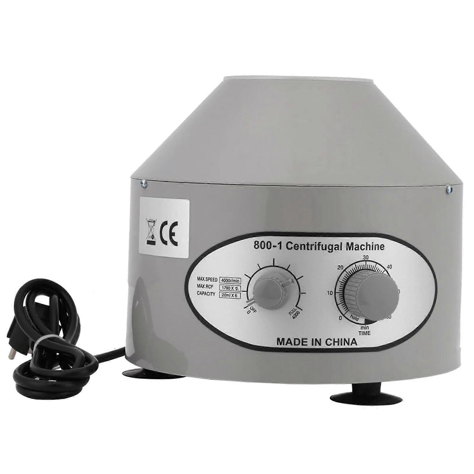 Machine centrifuge 800D Centrifugeuse de laboratoire à faible bruit et à basse vitesse avec minuterie pour laboratoire médical