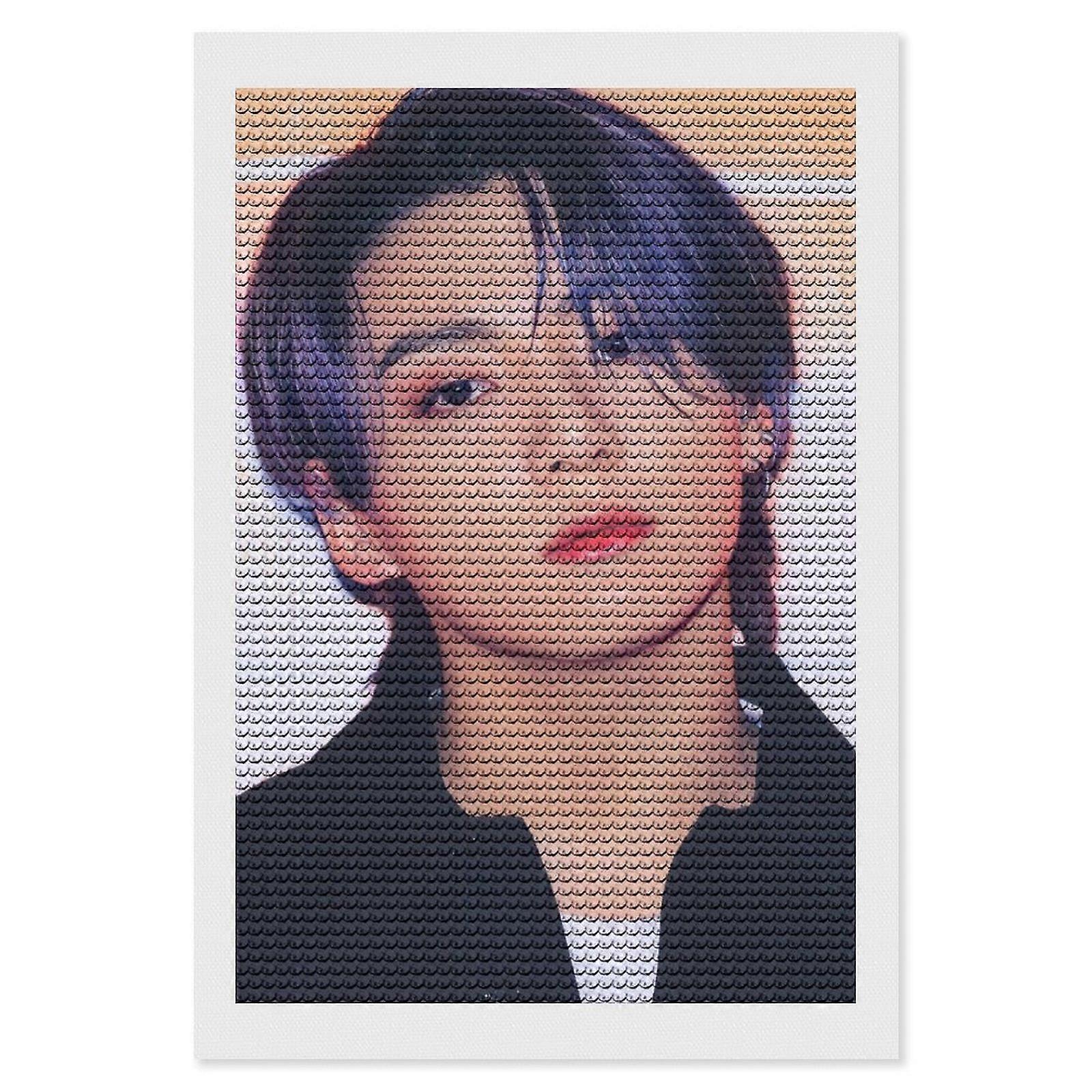 BTS Jung Kook (26) الماس الفن جوهرة الفن الرسم الكامل الحفر جولة الفن الأحجار الكريمة اللوحة أطقم الفن الماسي للبالغين-XX988