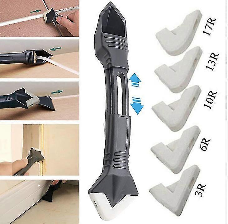Silicone Scraper Caulking Grouting Sealant Finishing Clean Remover Tool Kit