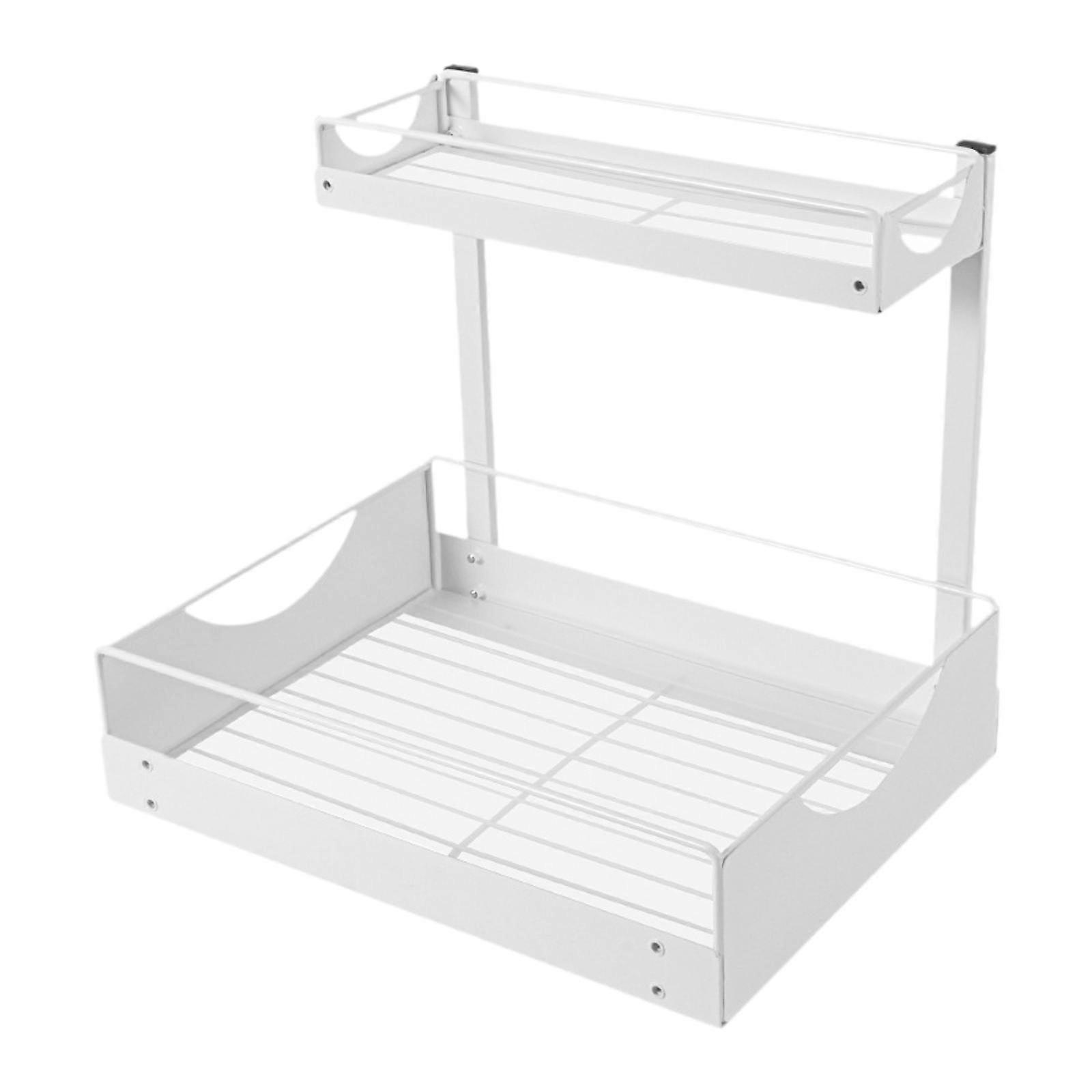 Seasoning Rack Pull Out Storage Rack for Kitchen Countertop Cupboard Cabinet Large