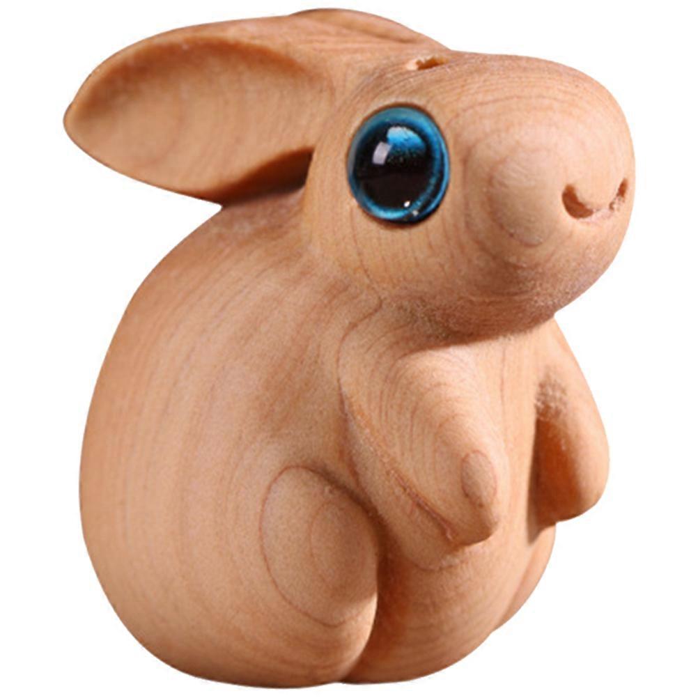 DIY  Rabbit Key Chain Charm Rabbit Figurine Backpack Pendant Bunny Statue Ornament