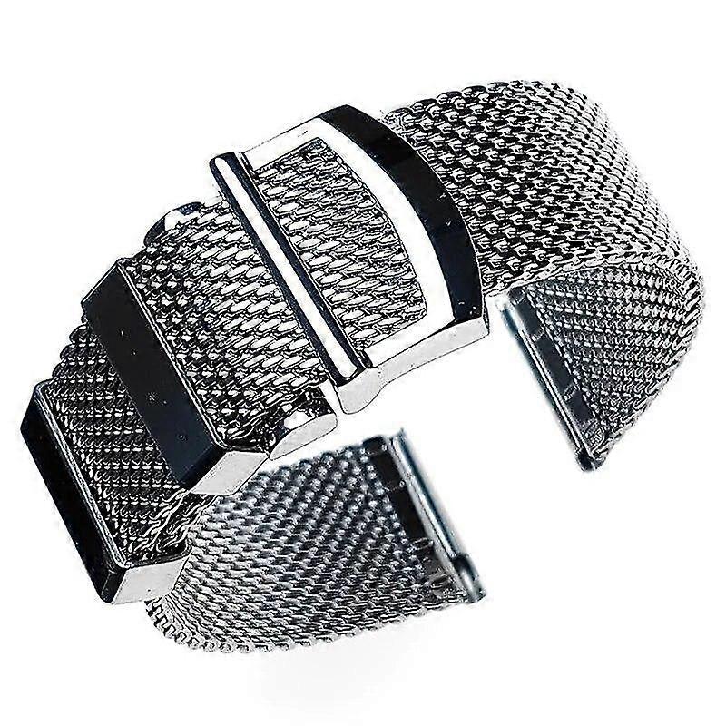 mesh milanese urrem til omega seamaster 007 armbånd high-end rustfrit stål rem til iwc pilot folde spænde 20mm