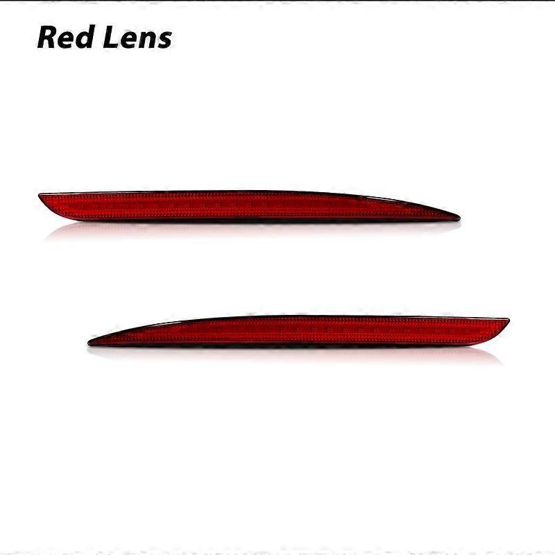 Red LED Car Rear Bumper Reflector Tail/Brake Lights Rear Fog Lights w/ Sequential Turn Signal Lights For 2015-2022 Chrysler 300