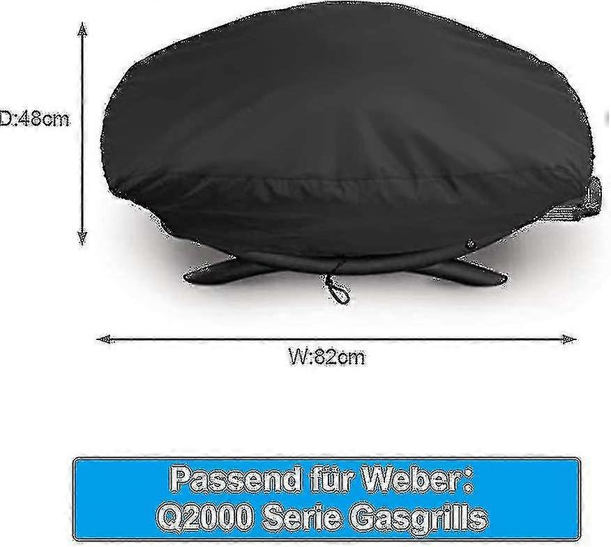 Copertura per barbecue Weber Q2000 / Q2200 / Q200, copertura impermeabile per barbecue Weber