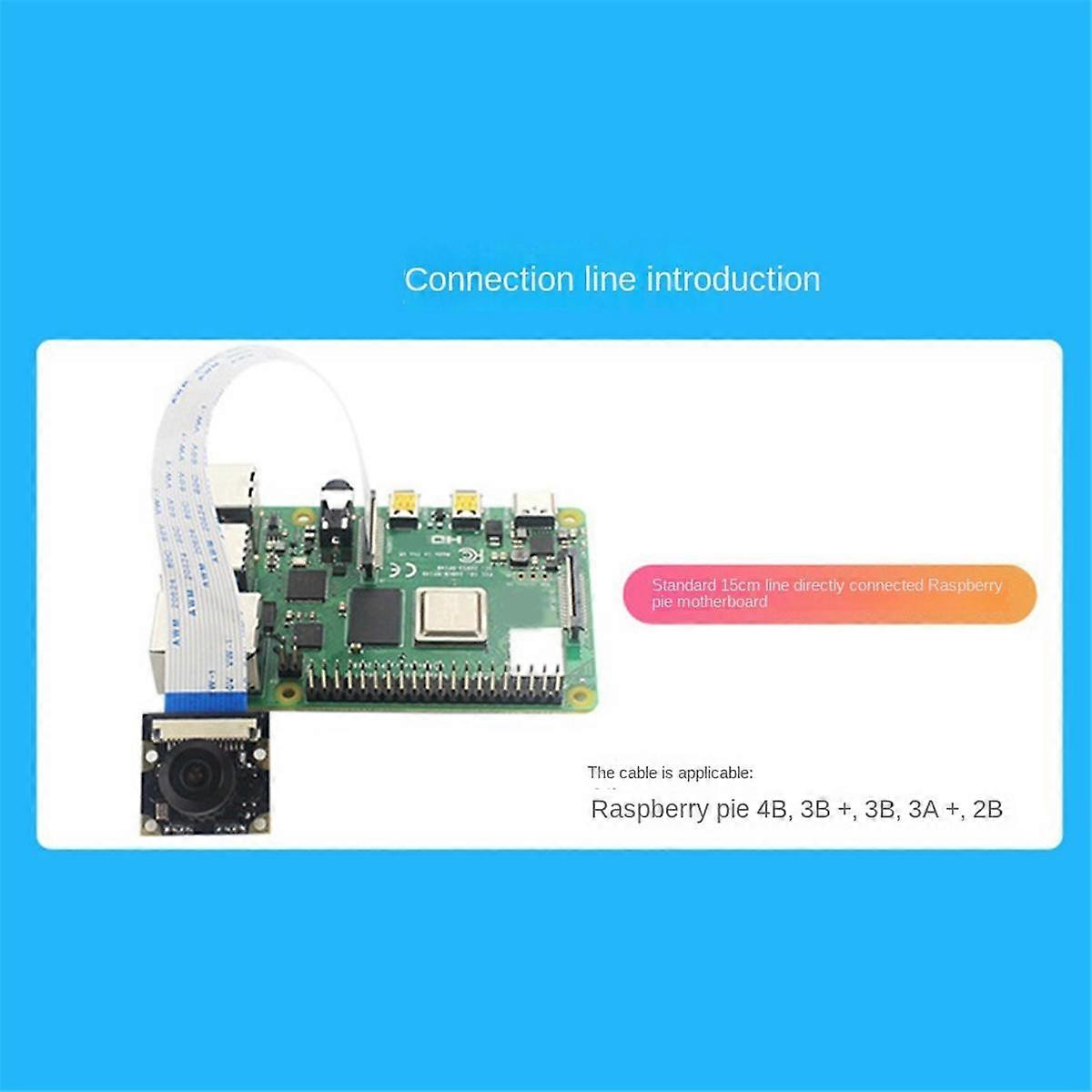 Module de tête de caméra pour tête de caméra 5 8MP Interface MIPI Puce IMX219 Module de tête de caméra, B