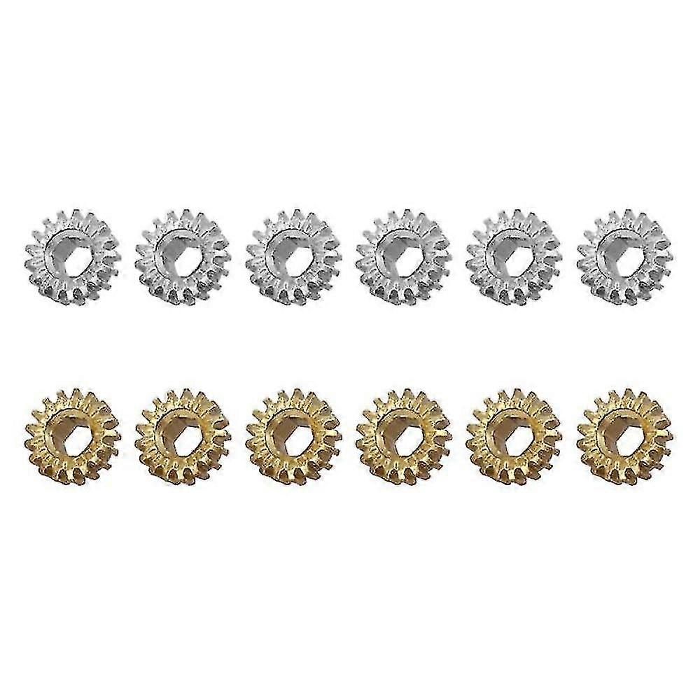 12 Pcs Ratio 1:18 Hexagonal Hole Guitar Tuners Tuning Pegs Key Machine Head Mount Gears