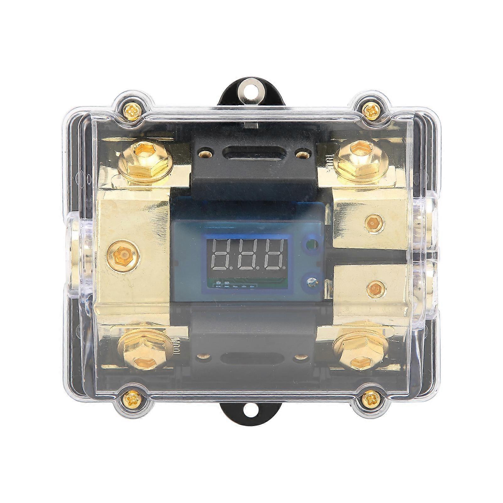 Universal Auto Auto Sicherungshalter 100A LED Digital 1 in 2 Out Audio Verstärker Sicherungshalter