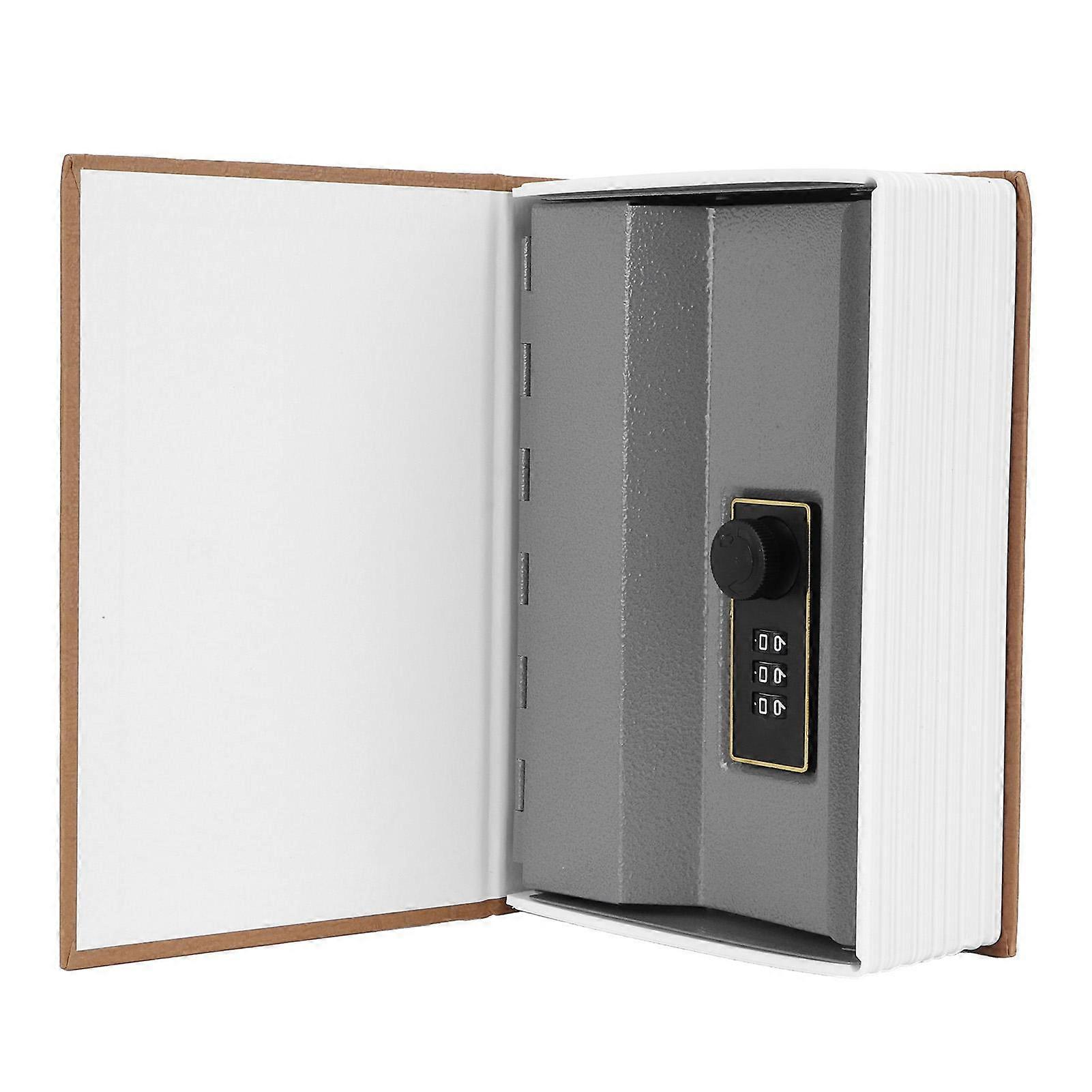 Book Safe Storage Box Dictionary Money Coines Box with Security Combination Lock for Home Use