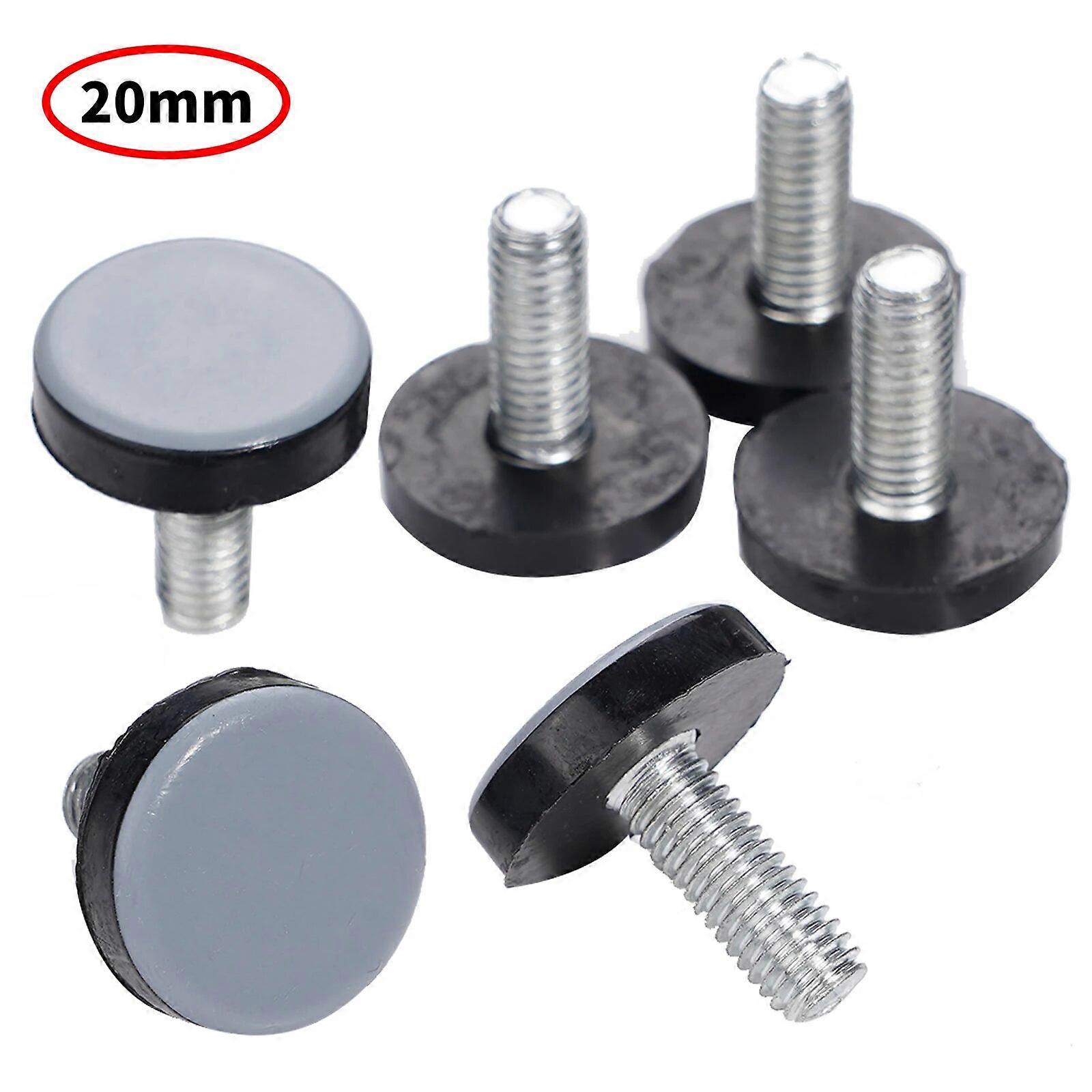 6Pcs PTFE Bottom Furniture Thread Levelers Adjustable Furniture Feet Leveling for Tables Cabinet Sofa and Floor Protection