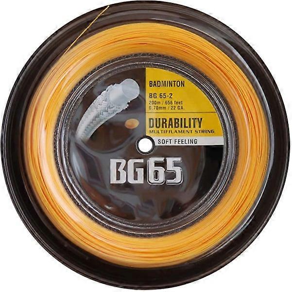 BG 65 Badminton String 0.70mm - 200m Reel - Orange