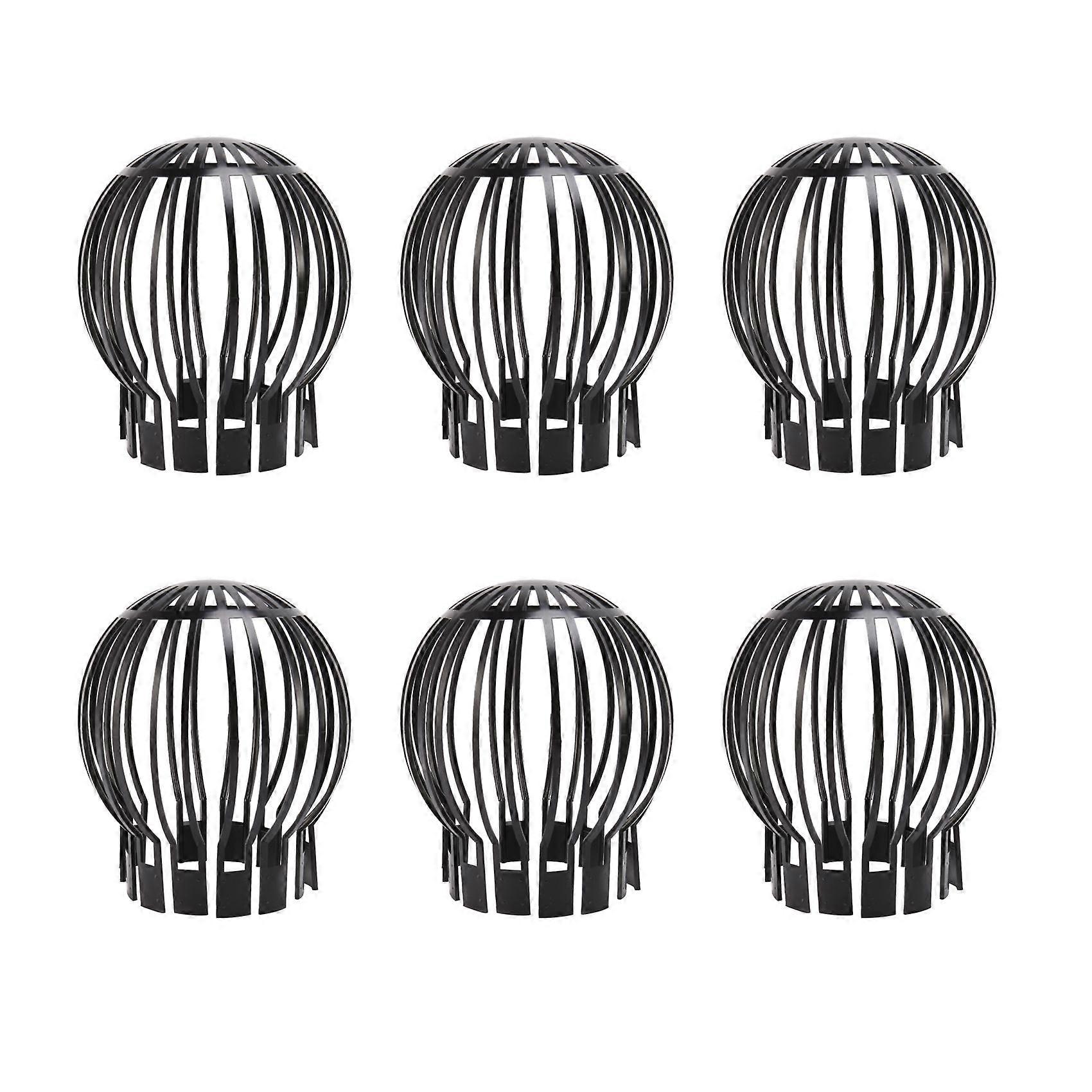 6PCS Downspouts Filter Strainer Preventing Leaf Debris Branches Roof Moss From Clogging the Pipes