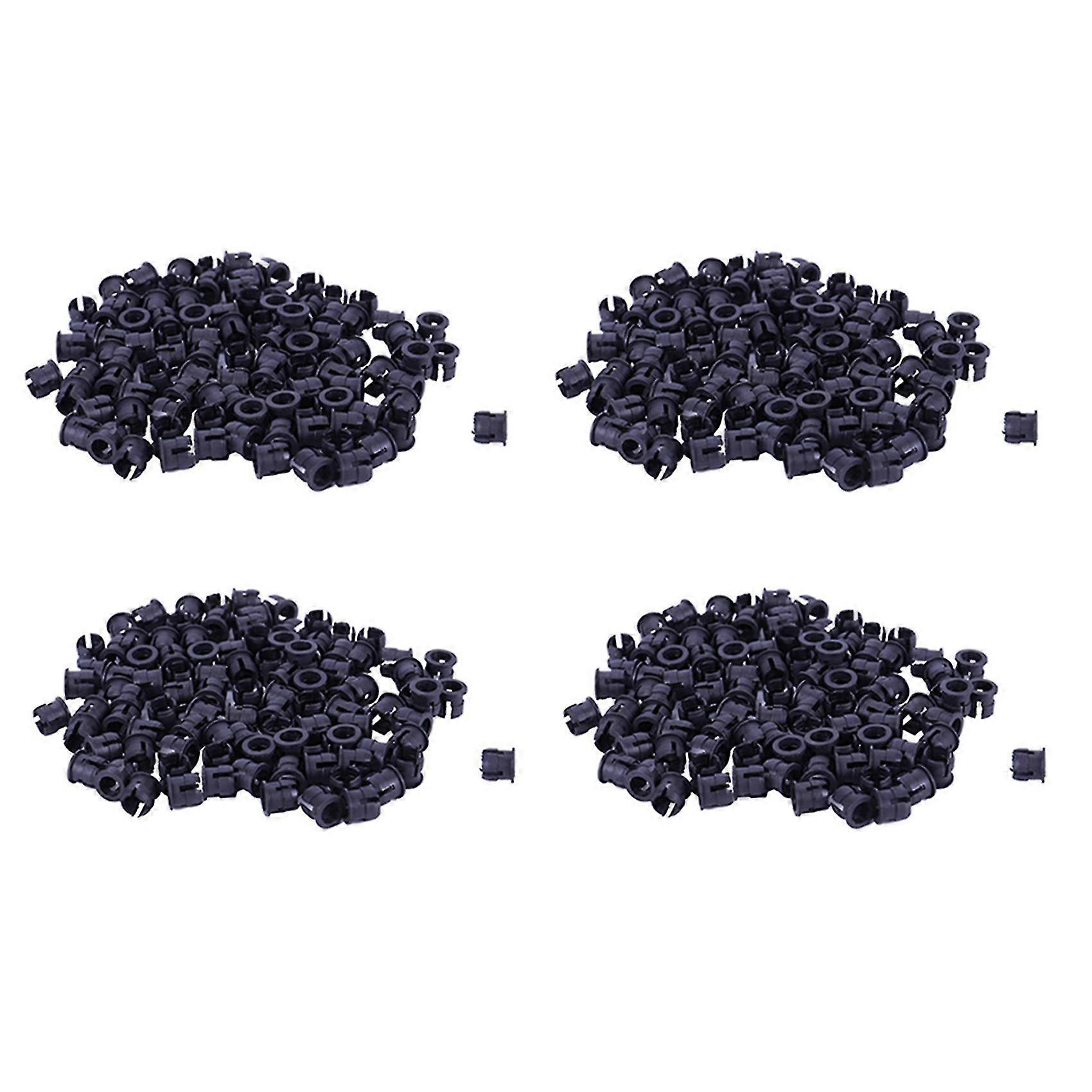 400 Stück schwarzer Kunststoff 5mm LED-Halter Display Panel Mount Cases