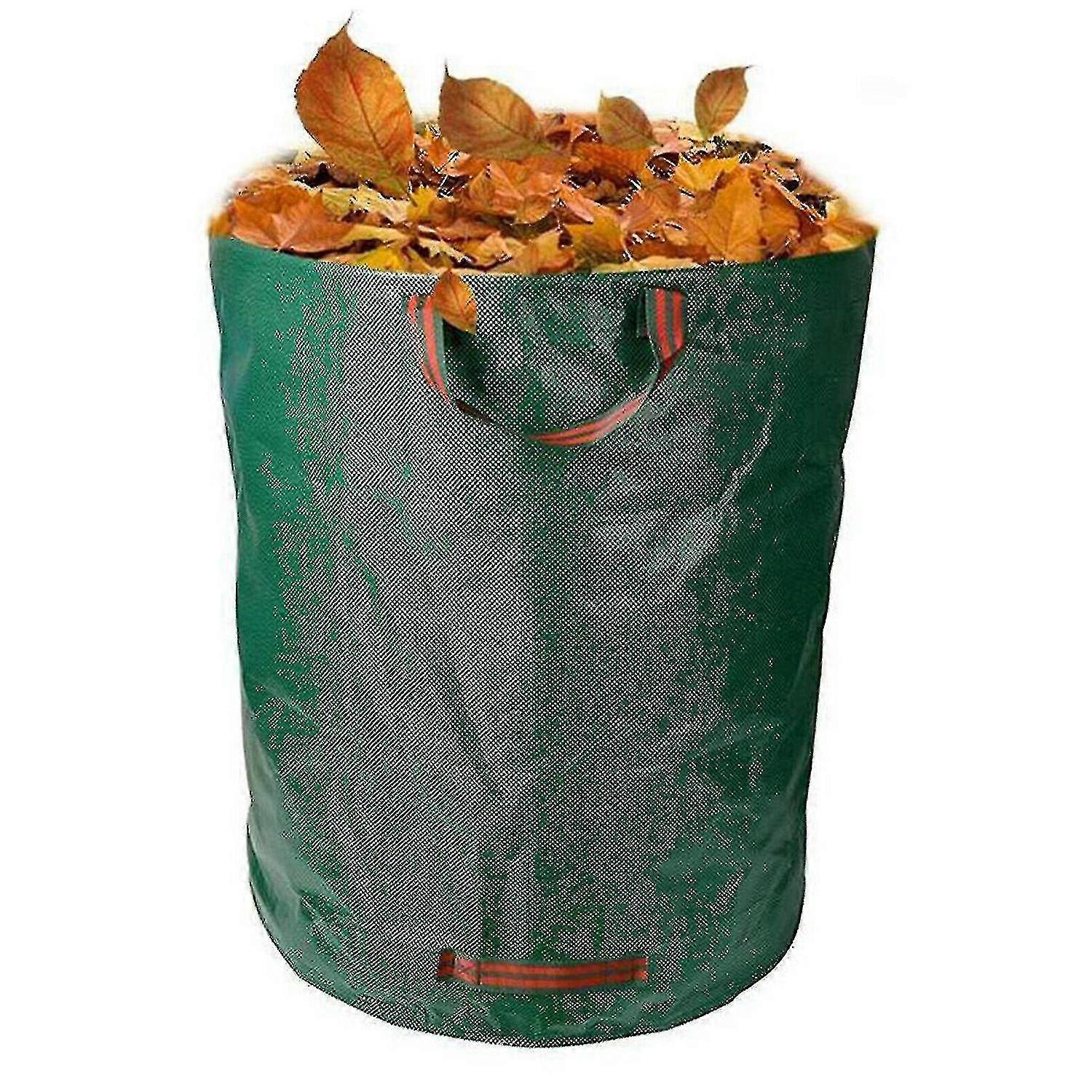 花园垃圾袋可重复使用的庭院落叶储物袋收集容器(100l27加仑
