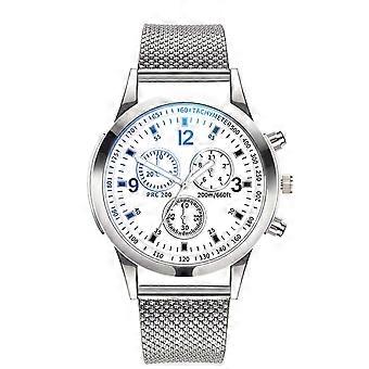 Männer Mode Uhren Uhren Uhren Edelstahl Casual Kleider Handgelenk Kristalle