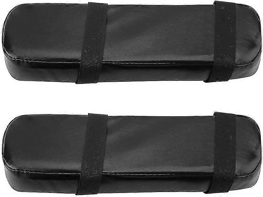 1 Pair Memory Foam Armrest Pads For Office Chair Padded With Pu Leather Cushion