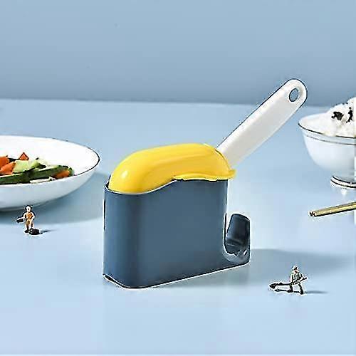 Plastic Kitchen Utensil Holder, Spoon Rest, Lids, Creative Design (blue)