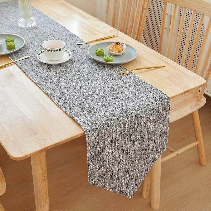 Table Runner Gray Burlap