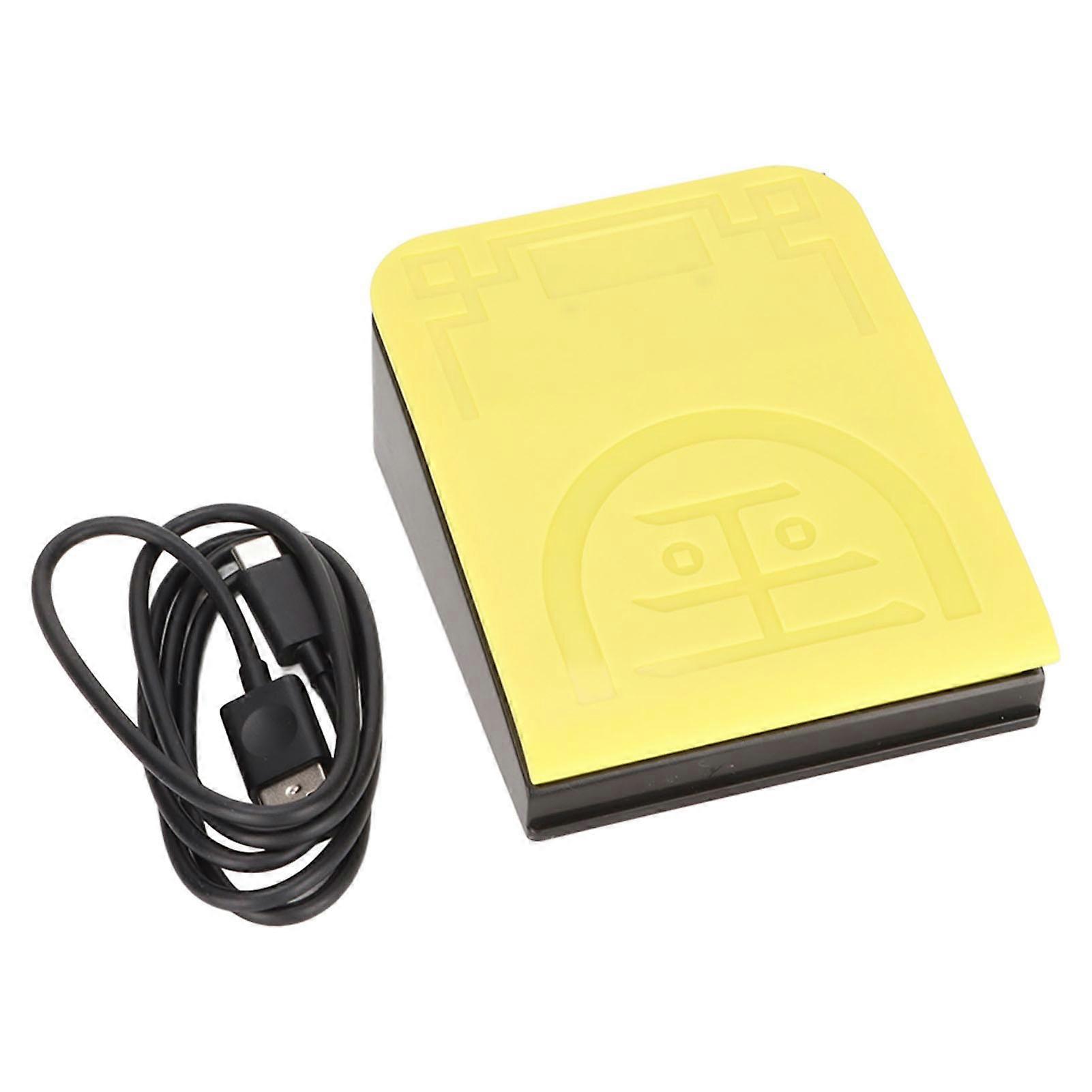 USB Foot Switch Pedal High Sensitivity Multifunctional Ergonomic Pedal Single Wireless Foot Switch for Win for Linux YEMMA