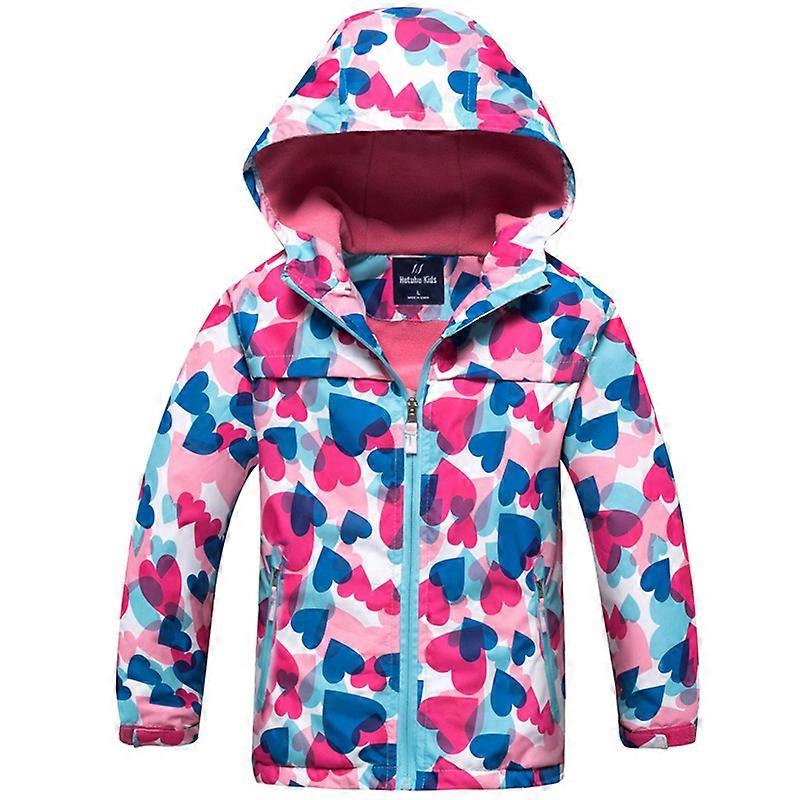 4-12 anni Ragazza Giacca antivento Cappotto con cappuccio