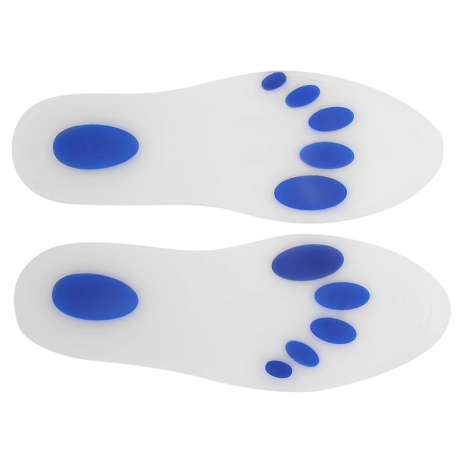 Silicone Insole Shock Absorption Running Shoe Pad Summer Elastic Shoe Insert CushionL45-46