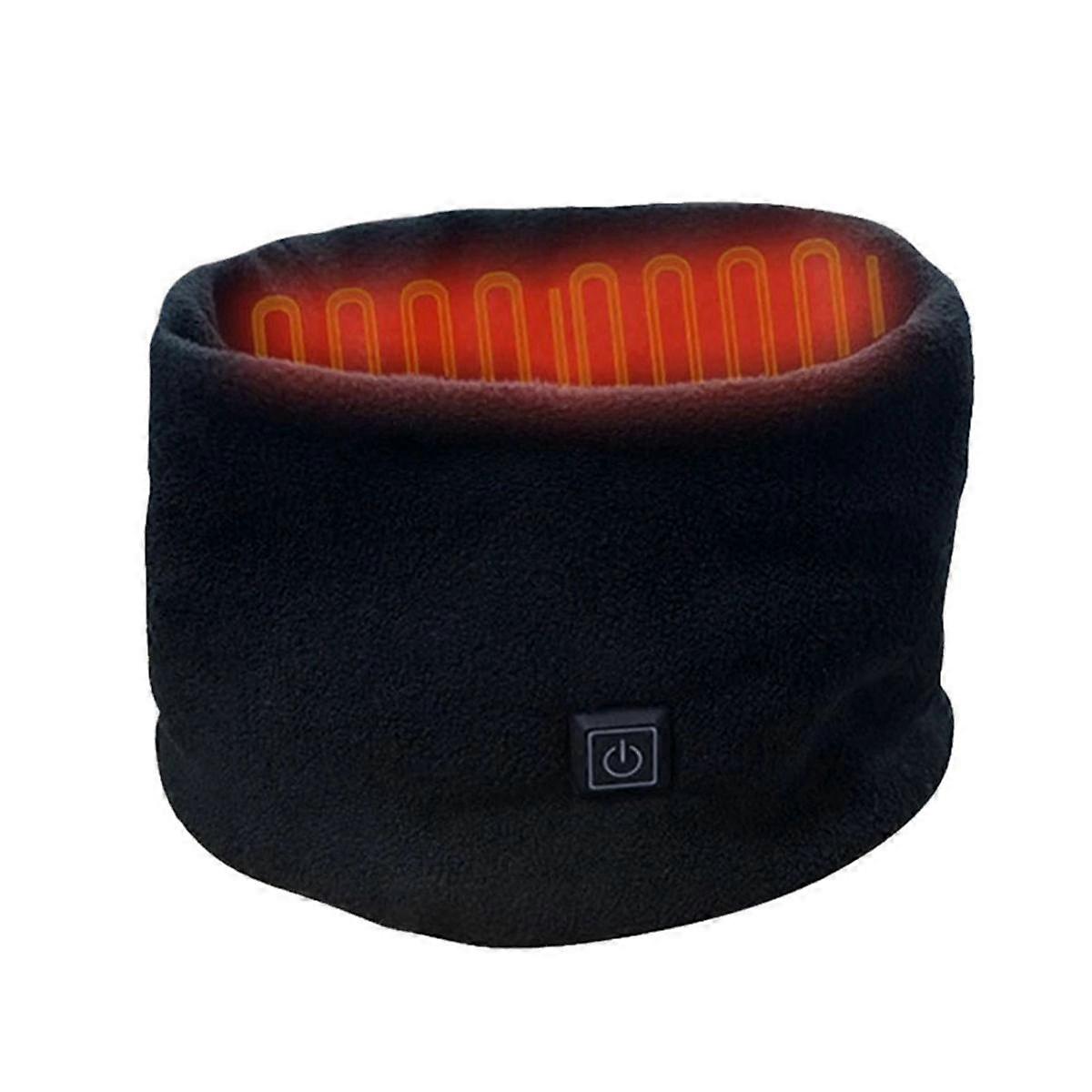 Winter Electric Heated Scarf Neck Wrap USB Rechargeable Neck Warmer 3 Speed Adjustment Fleece Scarf