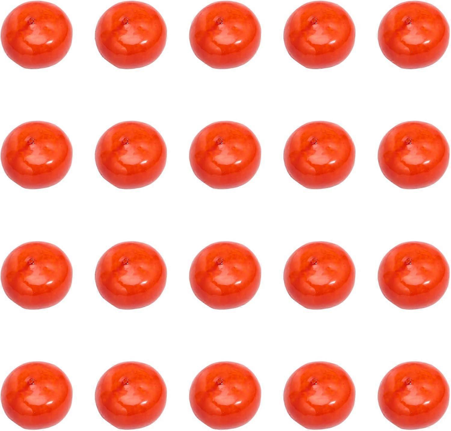 20Pcs Foam Fruit Artificial Mini Orange Lifelike Models for Dollhouse Accessories Pretending Prop Decorations Orange
