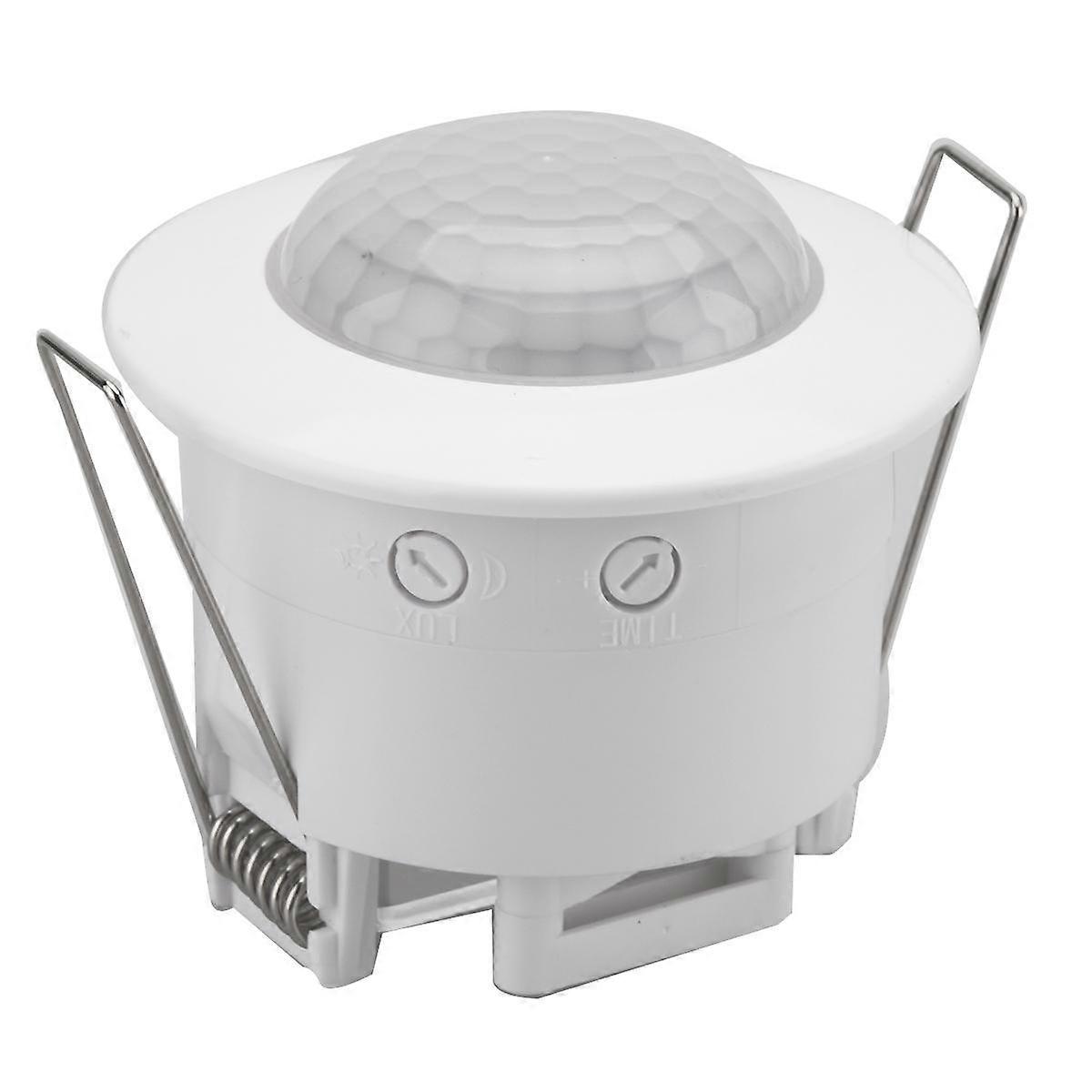 Ceiling Recessed PIR Motion Sensor Infrared Adjustable Detector for Corridor Warehouse Stairs Porch Lamp Switch