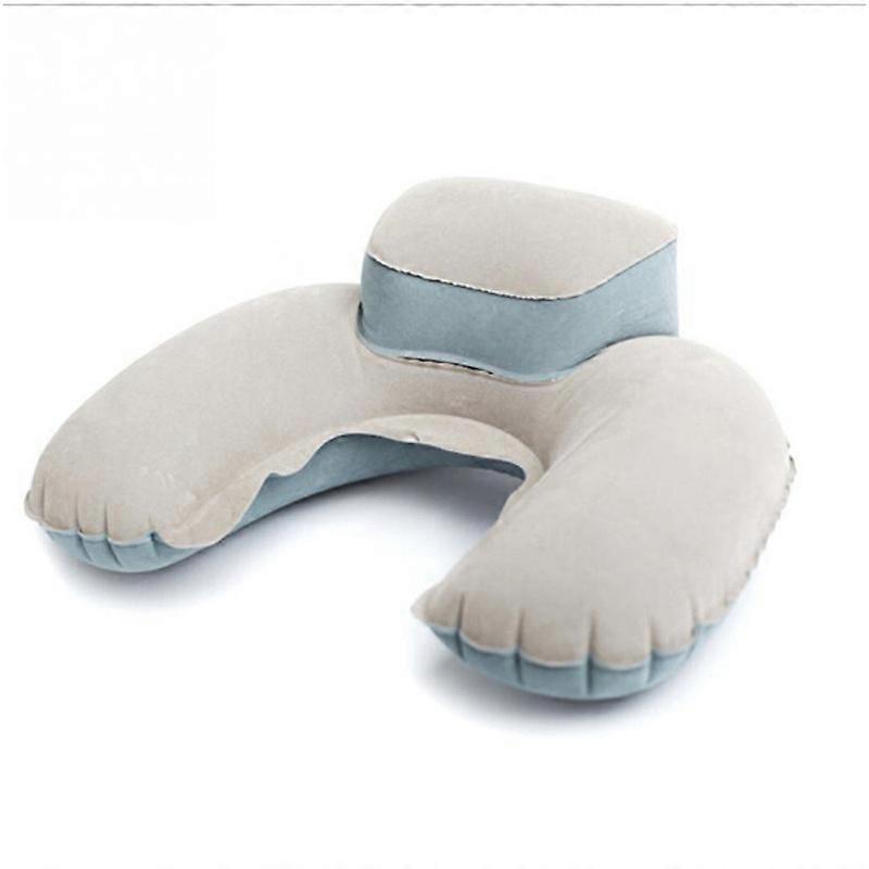 Foldable U-shaped Neck Support Pillow Inflatable Cushion Memory Foam Travel Pillow Neck Super Soft Pillows Air Plane