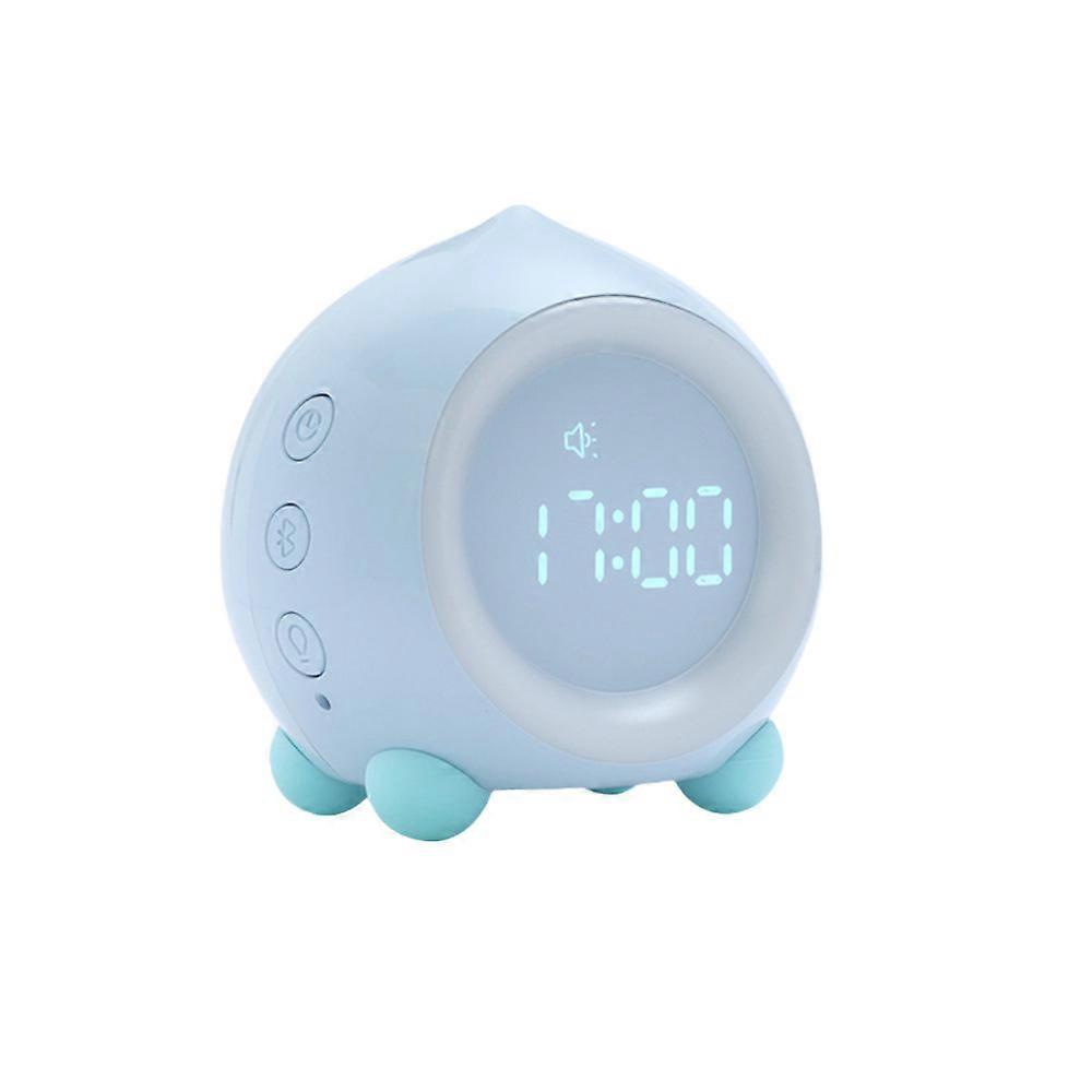 Digital Alarm Clock, Led Bedside Clock Dual Alarm Clock With Night Light,small Alarm Clock For Home Bedroom Travel1pcs-Blue